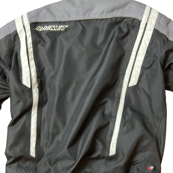 Joe Rocket Atomic 4.0 Waterproof Vented Motorcycle Jacket Men's Med Black/Grey - Picture 2 of 16